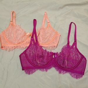 2 Victoria's Secret Very Sexy Unlined Bra NWOT